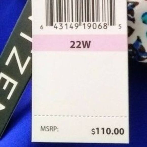 Jantzen Multicolor Patterned Colorful One-Piece Swimsuit Padded Breast Size 22W - Picture 5 of 7